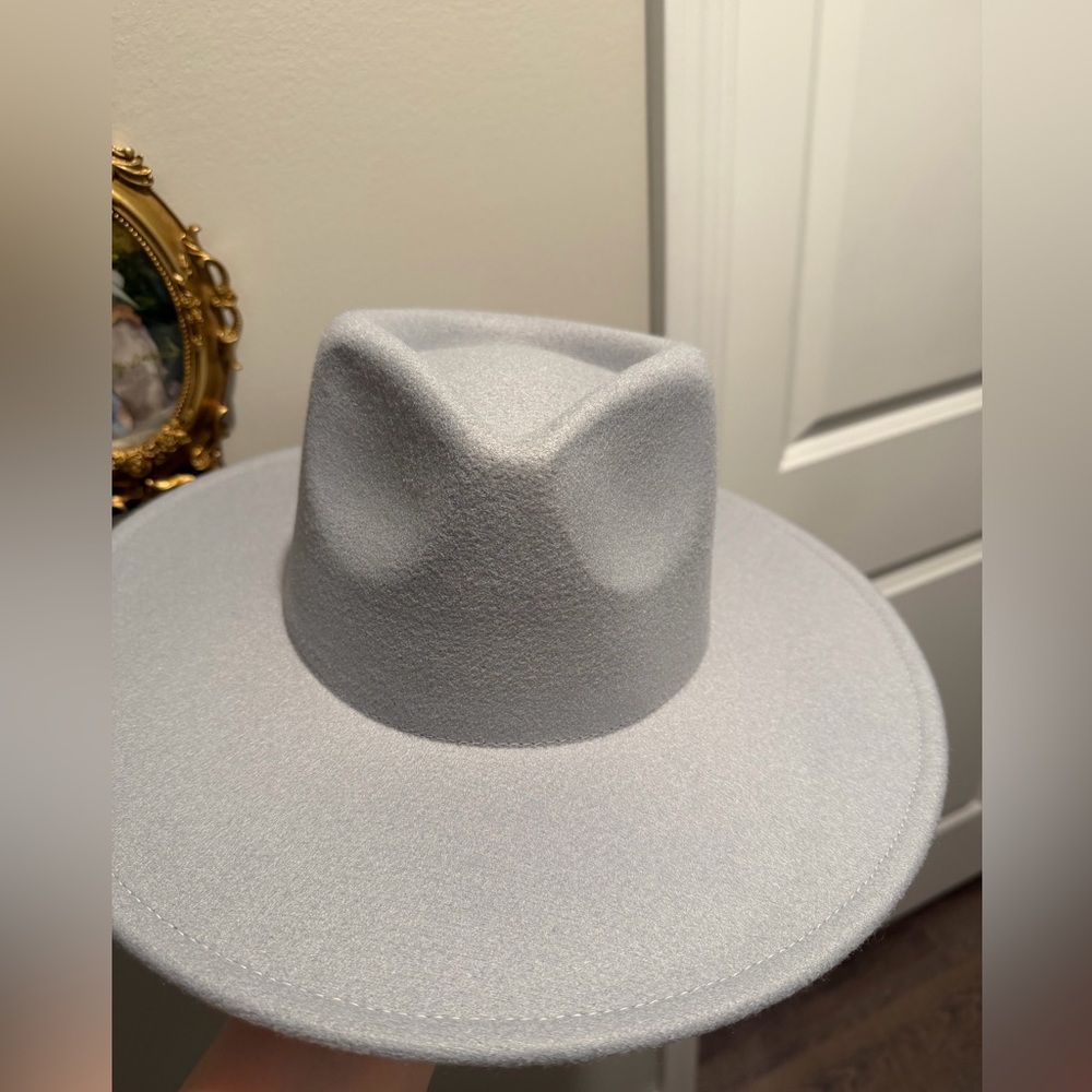 Baby Blue Wide Brim Rancher Hat
